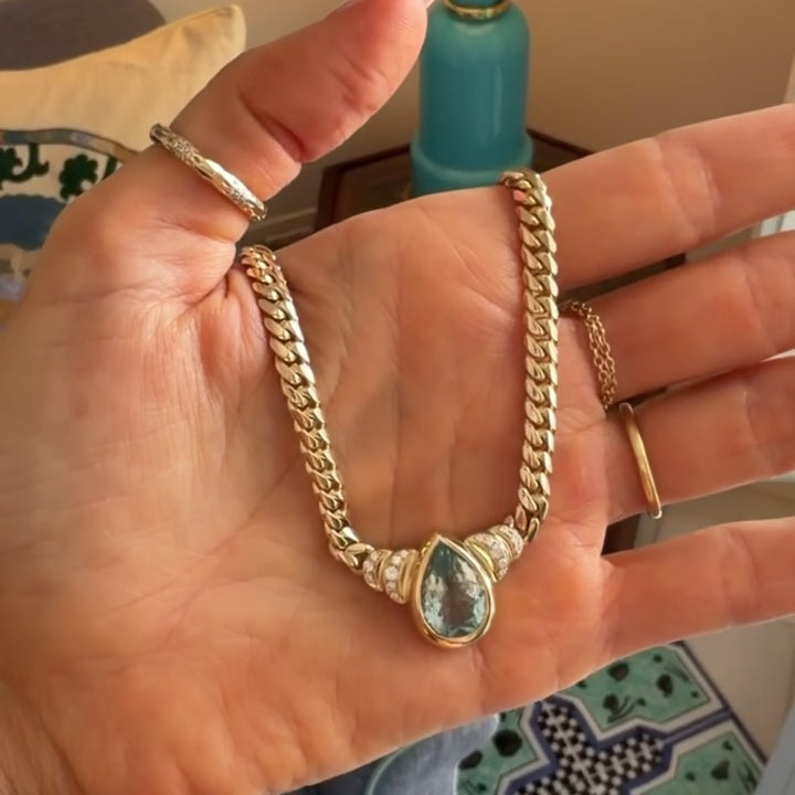 Maison Aqua Côte D’Azur Necklace by Logan Hollowell Jewelry