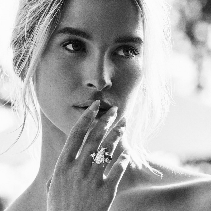 Queen Bee Diamond Ring    by Logan Hollowell Jewelry