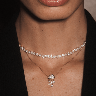 Diamond Rain Cloud Necklace    by Logan Hollowell Jewelry