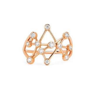 Midas Star Ring 4 Rose Gold  by Logan Hollowell Jewelry