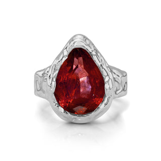 Classic River Queen Ruby Ring White Gold 3 by Logan Hollowell Jewelry