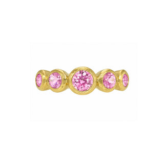 Pink Sapphire Bubble Ring