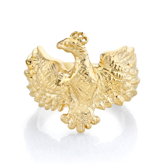 Men's Phoenix Ring 8 Yellow Gold  by Logan Hollowell Jewelry