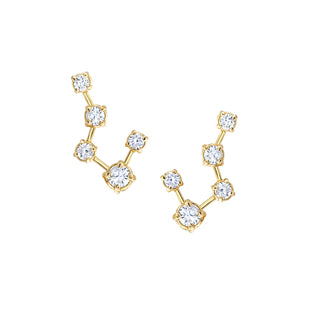 14K Prong Set Big Dipper Constellation Stud