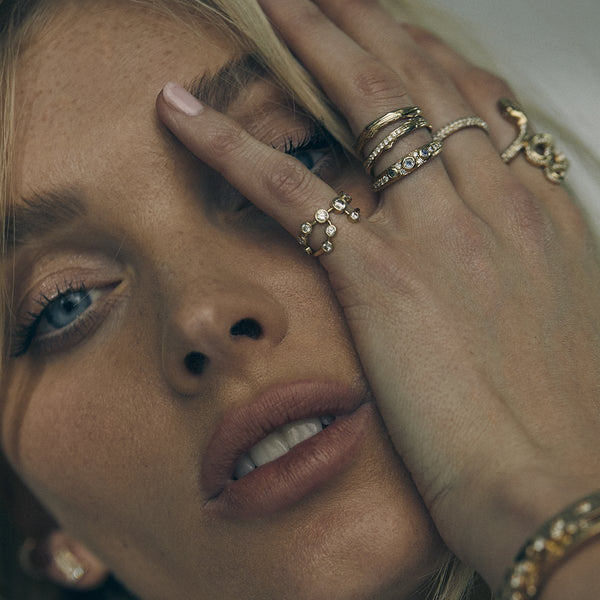 Virgo Diamond Constellation Ring | Ready to Ship by Logan Hollowell Jewelry