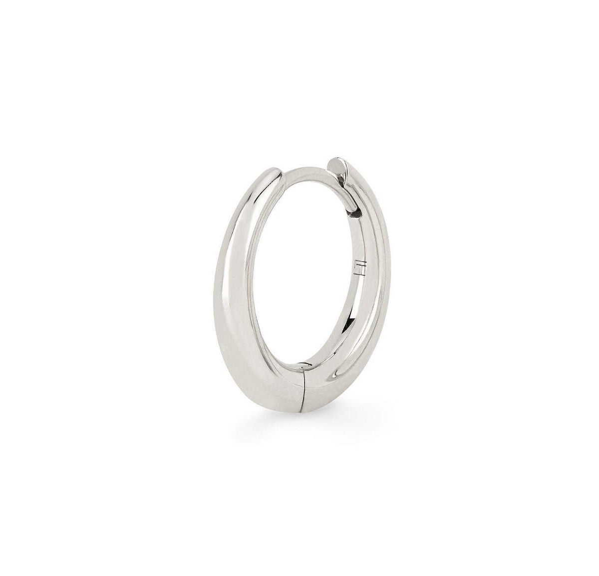 Petite Solid Crescent Unity Hoops by Logan Hollowell Jewelry