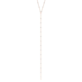 Mooncut Lariat Rose Gold   by Logan Hollowell Jewelry