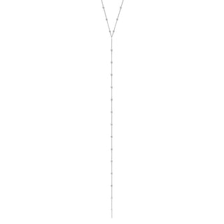 Mooncut Lariat White Gold   by Logan Hollowell Jewelry