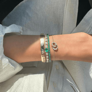 Emerald Tennis Bracelet    by Logan Hollowell Jewelry