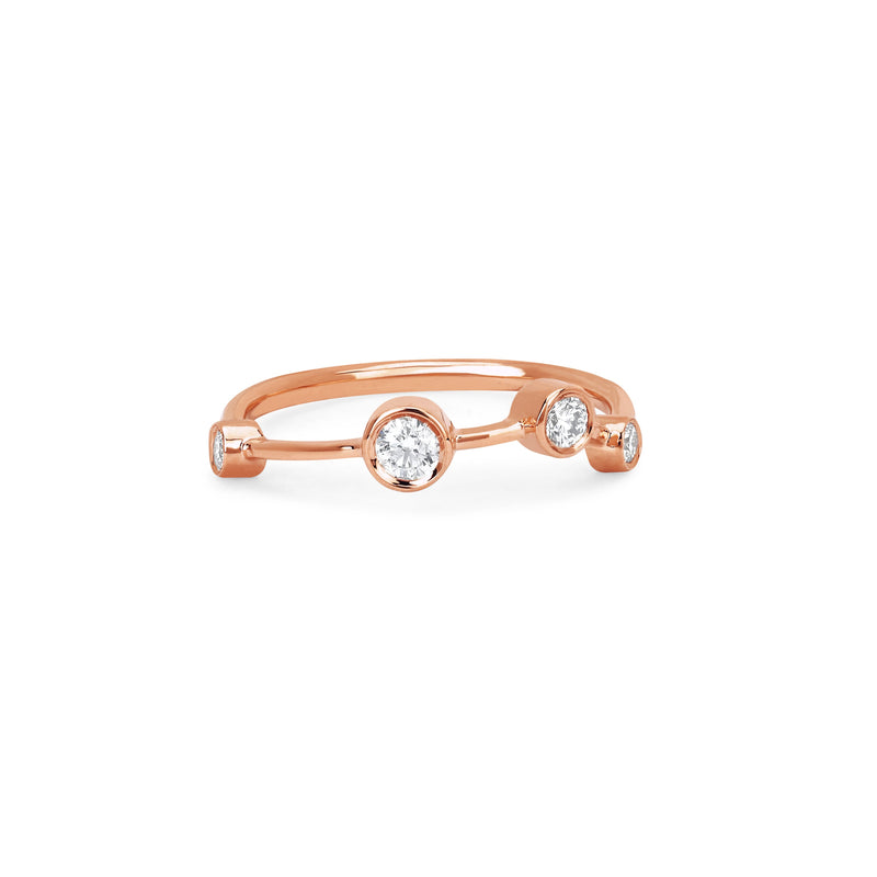 Aries Constellation Ring Rose Gold 3  by Logan Hollowell Jewelry