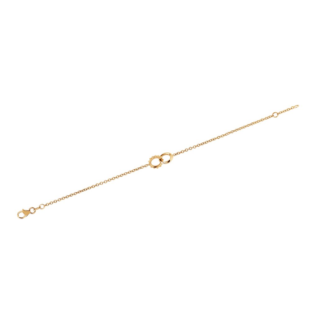 Petite Solid Interlocking Unity Bracelet by Logan Hollowell Jewelry