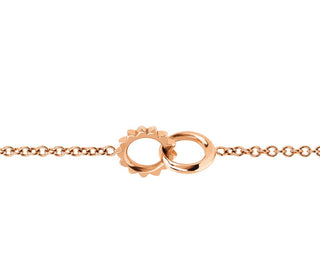 Baby Solid Interlocking Unity Bracelet Rose Gold   by Logan Hollowell Jewelry