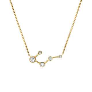 Big Dipper Diamond Constellation Necklace Yellow Gold 16" - 18"  by Logan Hollowell Jewelry