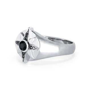 Men's North Star Signet Ring    by Logan Hollowell Jewelry