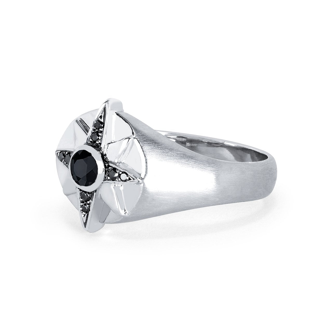 Men's North Star Signet Ring by Logan Hollowell Jewelry