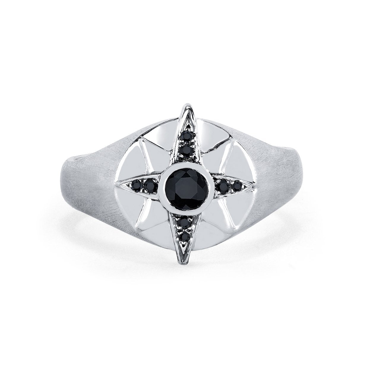 Men's North Star Signet Ring by Logan Hollowell Jewelry
