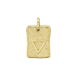 Water Element Plate Yellow Gold   by Logan Hollowell Jewelry