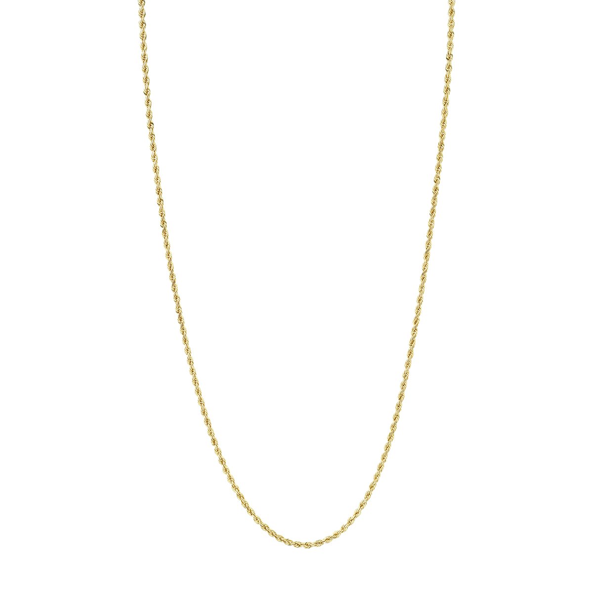Baby Golden Rope Chain | Ready to Ship Yellow Gold 16" by Logan Hollowell Jewelry