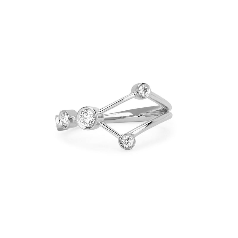 Cancer Constellation Ring | Ready to Ship White Gold 7.5 by Logan Hollowell Jewelry