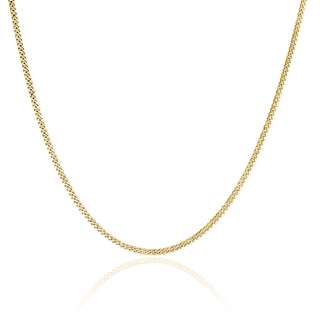 Men's Medium Cuban Chain Necklace 18" Yellow Gold  by Logan Hollowell Jewelry