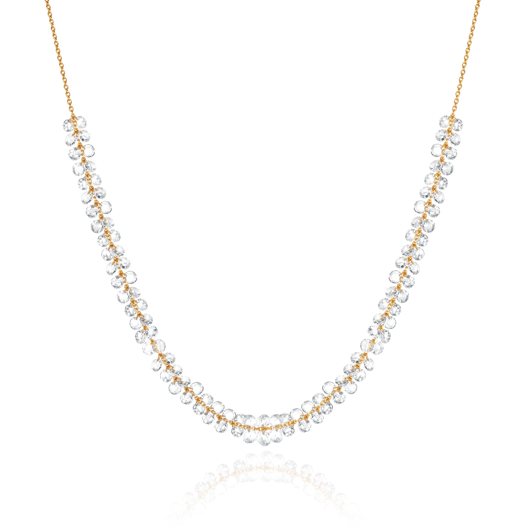 Eau de Rose Cut Diamond Necklace