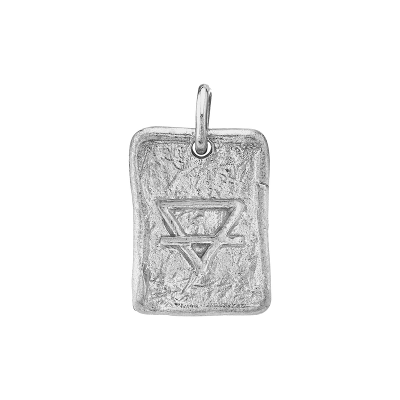 Earth Element Plate White Gold   by Logan Hollowell Jewelry