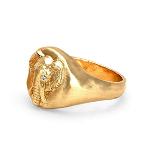 Lucky Tembo Signet Ring    by Logan Hollowell Jewelry