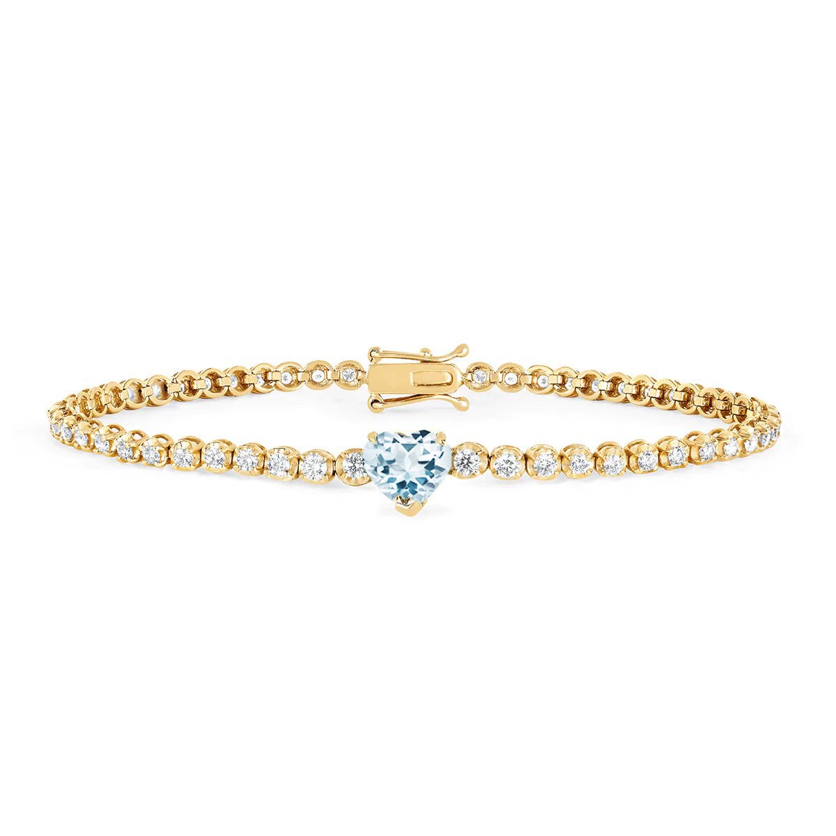 Garnet, Citrine, Aquamarine and Amethyst 18k Yellow Gold Bracelet –  Broer-Freeman Jewelers