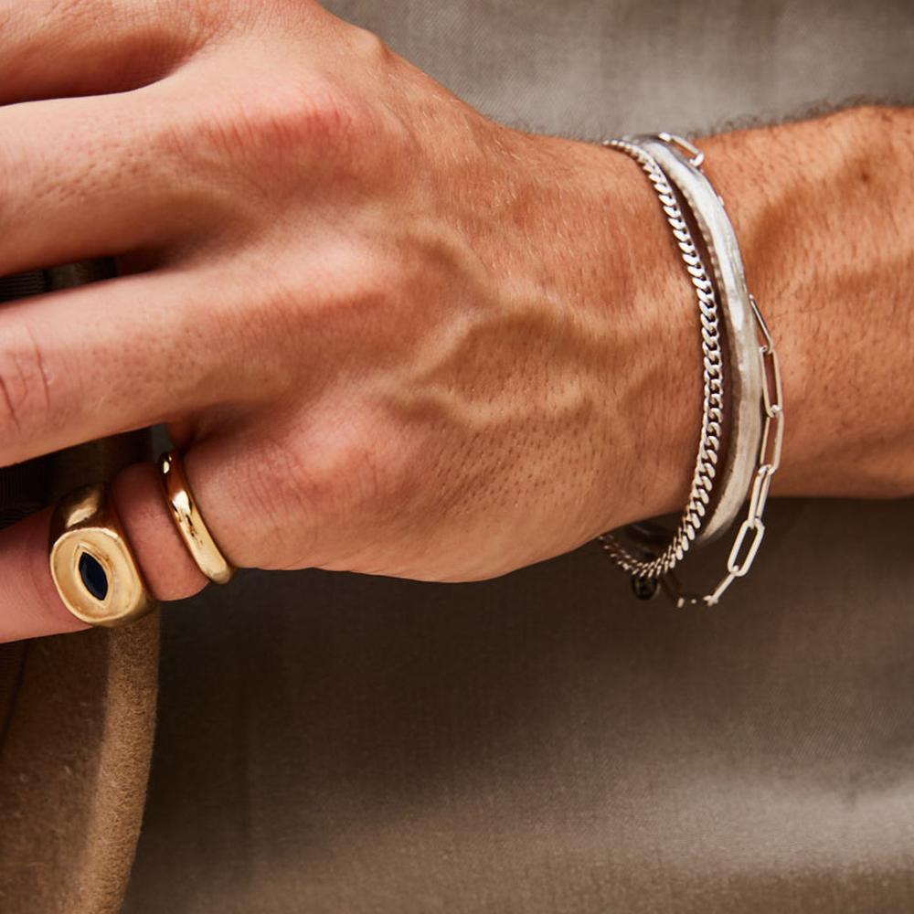 Men's Marquise Sapphire Eye Ring | Ready to Ship by Logan Hollowell Jewelry