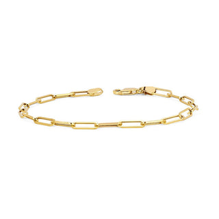 Alchemy Link Anklet Yellow Gold Solid  by Logan Hollowell Jewelry