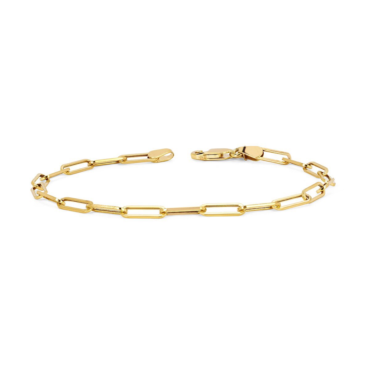 Alchemy Solid Link Anklet | Ready to Ship Yellow Gold by Logan Hollowell Jewelry