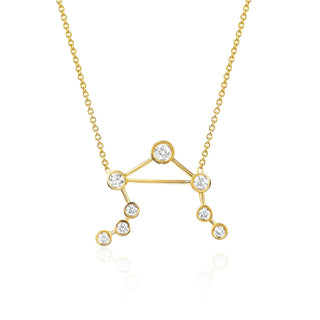 Libra Constellation Necklace | Ready to Ship Yellow Gold   by Logan Hollowell Jewelry