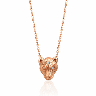 Baby Lioness Pendant Rose Gold   by Logan Hollowell Jewelry