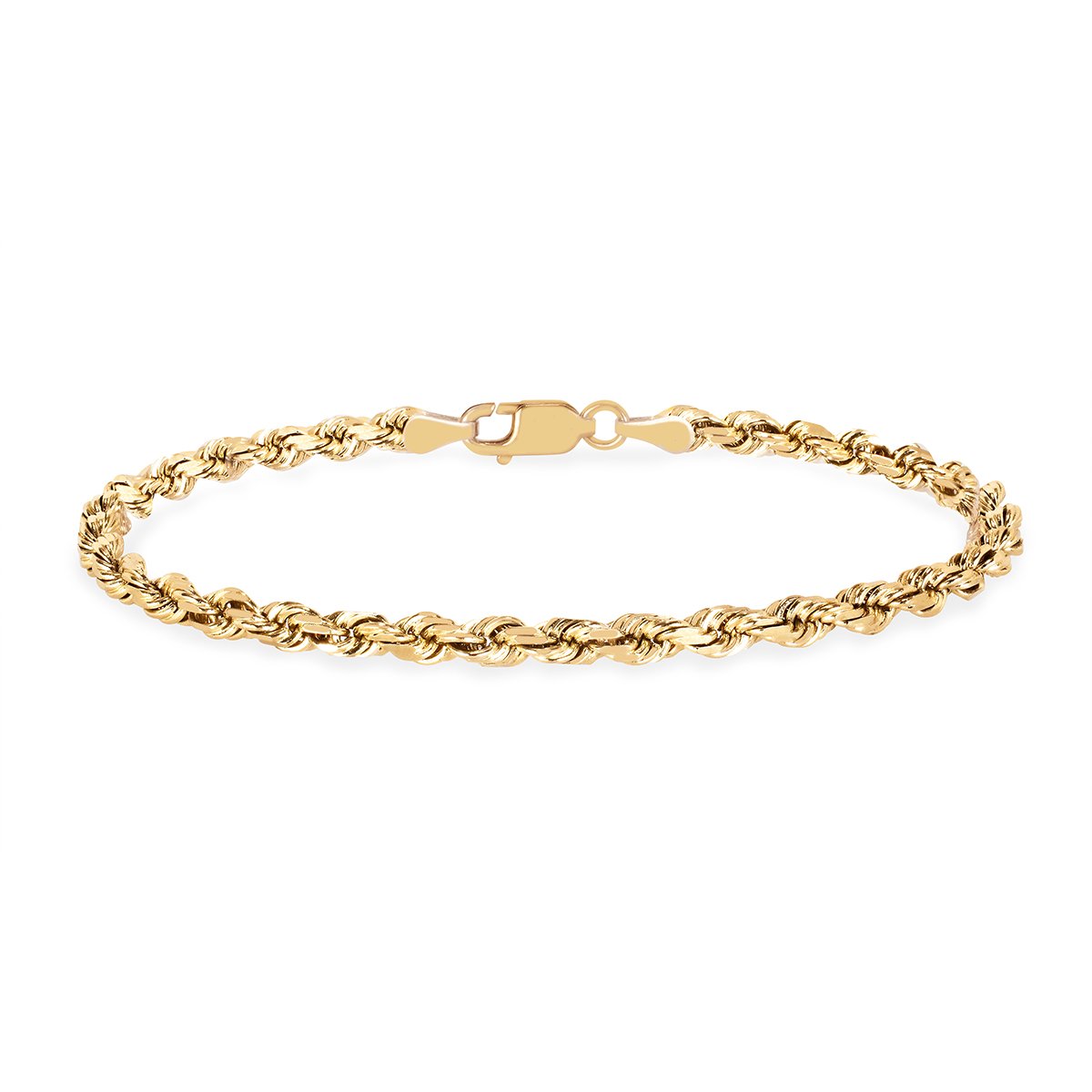 Solid Gold Rope Bracelet