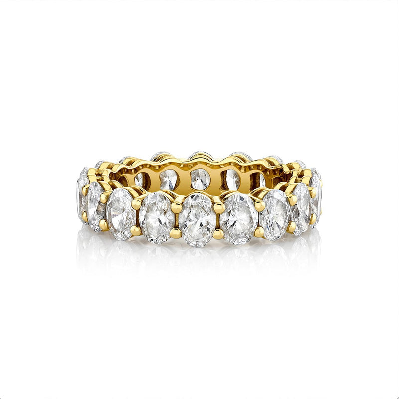 Oval Diamond Infinity Band | Ready to Ship Yellow Gold 5 .3cts by Logan Hollowell Jewelry