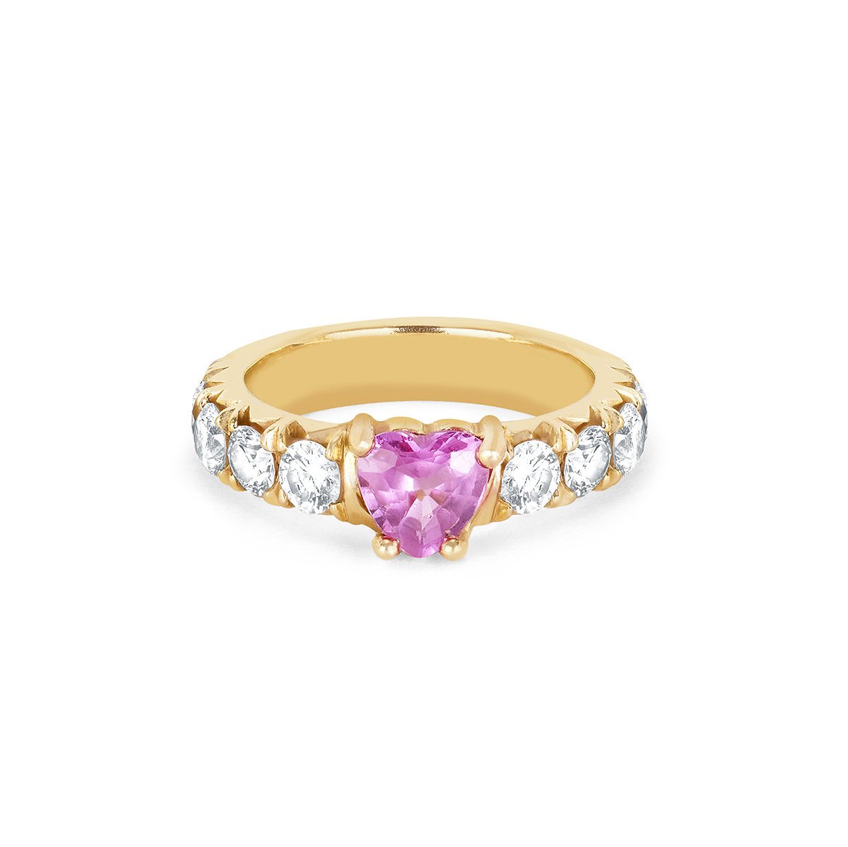Pink Sapphire Heart Bracelet – SOHO DIAMONDS