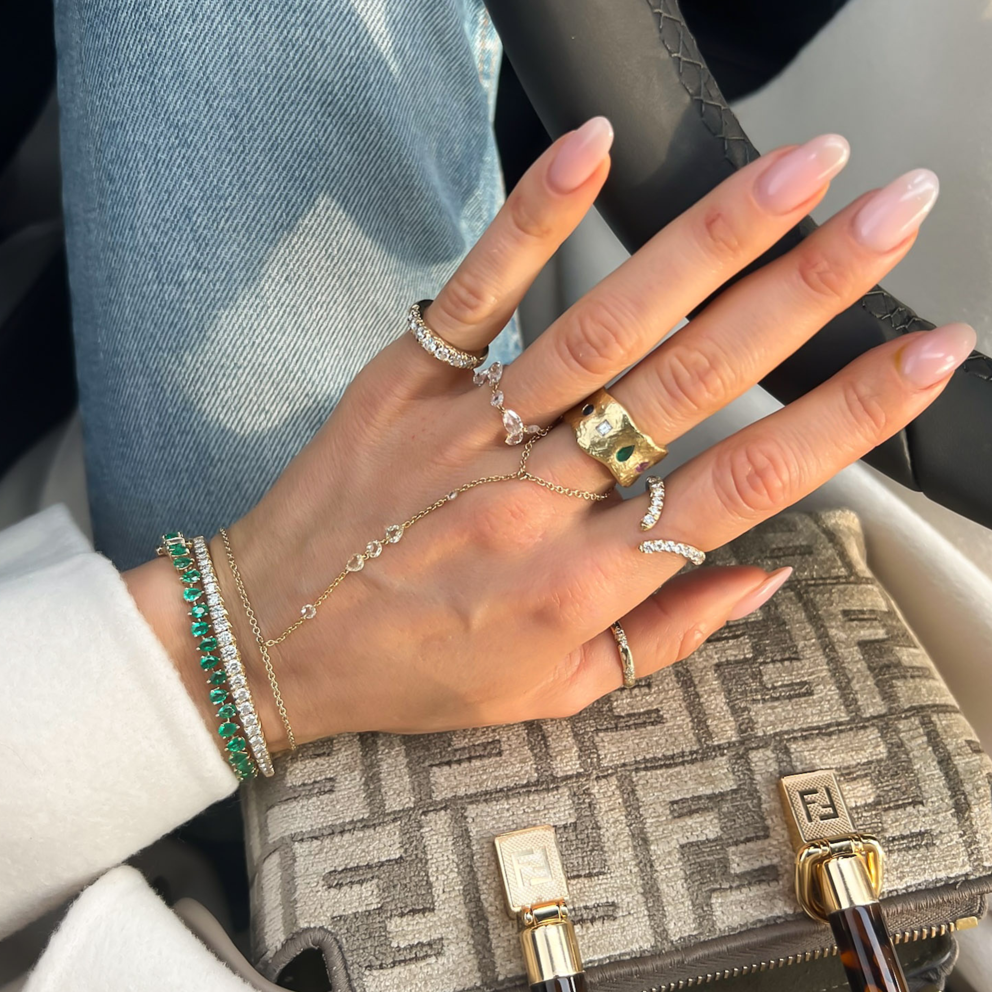 Fendi ring best sale on hand