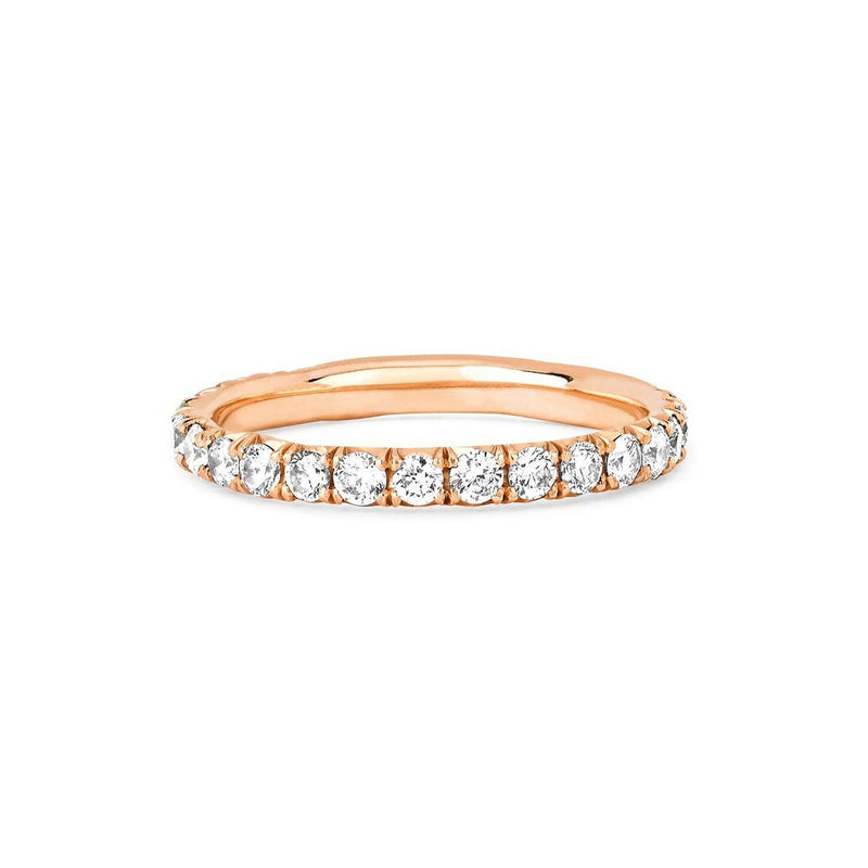 French Pavé Diamond Wilderness Band | Ready to Ship by Logan Hollowell Jewelry