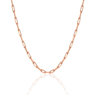 Alchemy Link Necklace Rose Gold 16" Solid by Logan Hollowell Jewelry