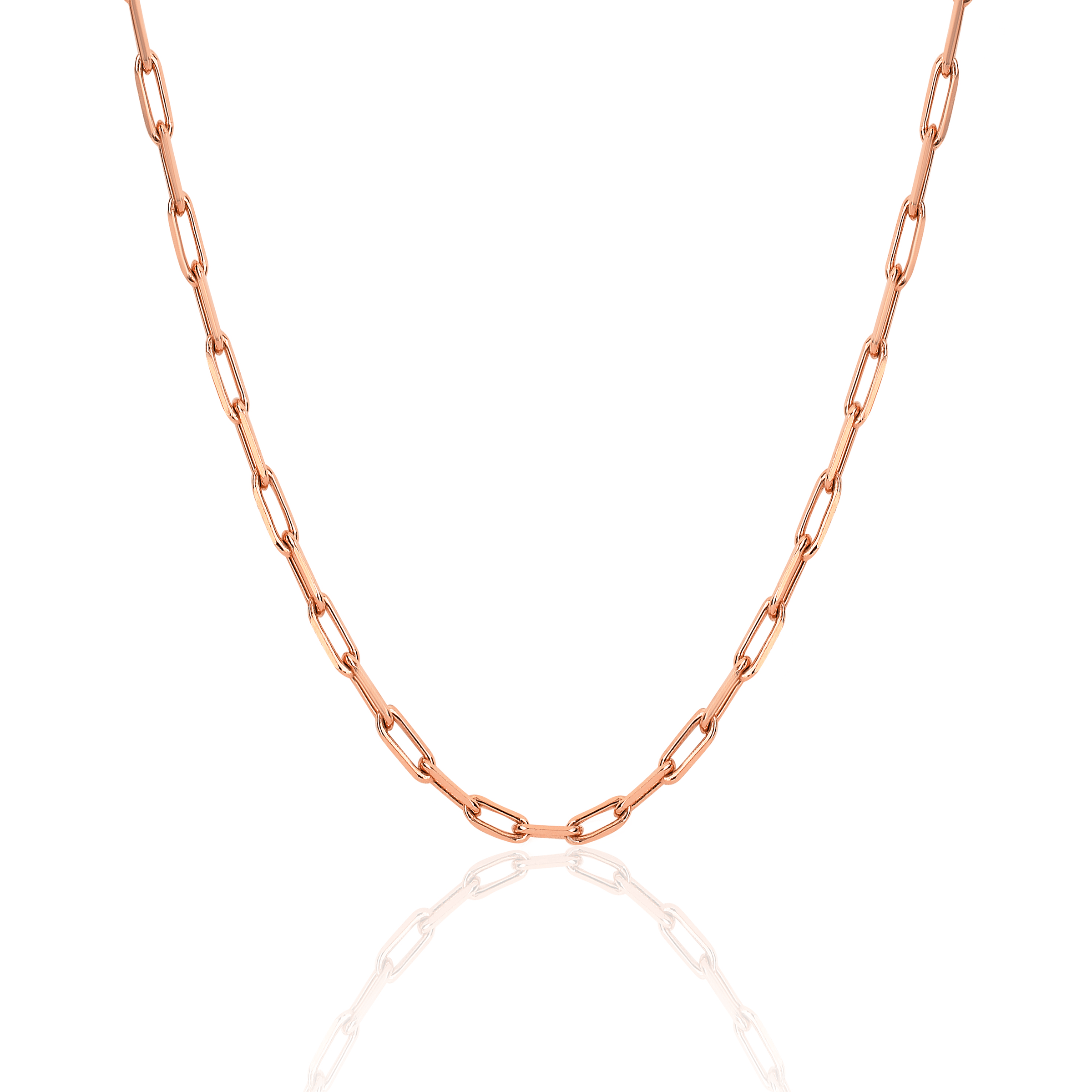 Alchemy Link Necklace Rose Gold 16" Solid by Logan Hollowell Jewelry