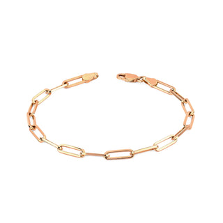 Alchemy Link Bracelet Rose Gold Solid  by Logan Hollowell Jewelry