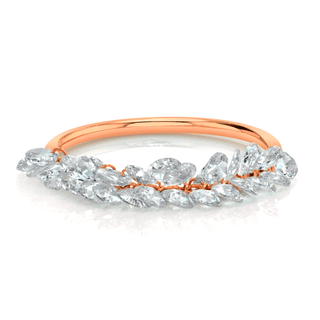Eau de Rose Cut Diamond Ring Rose Gold 2.5  by Logan Hollowell Jewelry