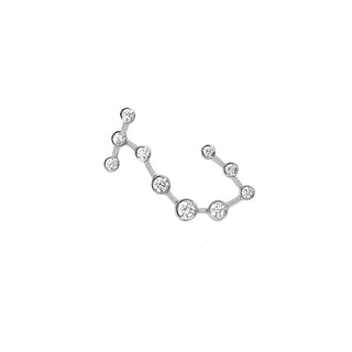 Baby Scorpio Diamond Constellation Studs White Gold Single Right  by Logan Hollowell Jewelry
