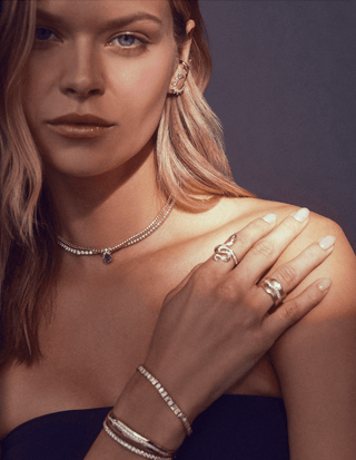 Kundalini Snake Ring with Pavé Diamonds    by Logan Hollowell Jewelry