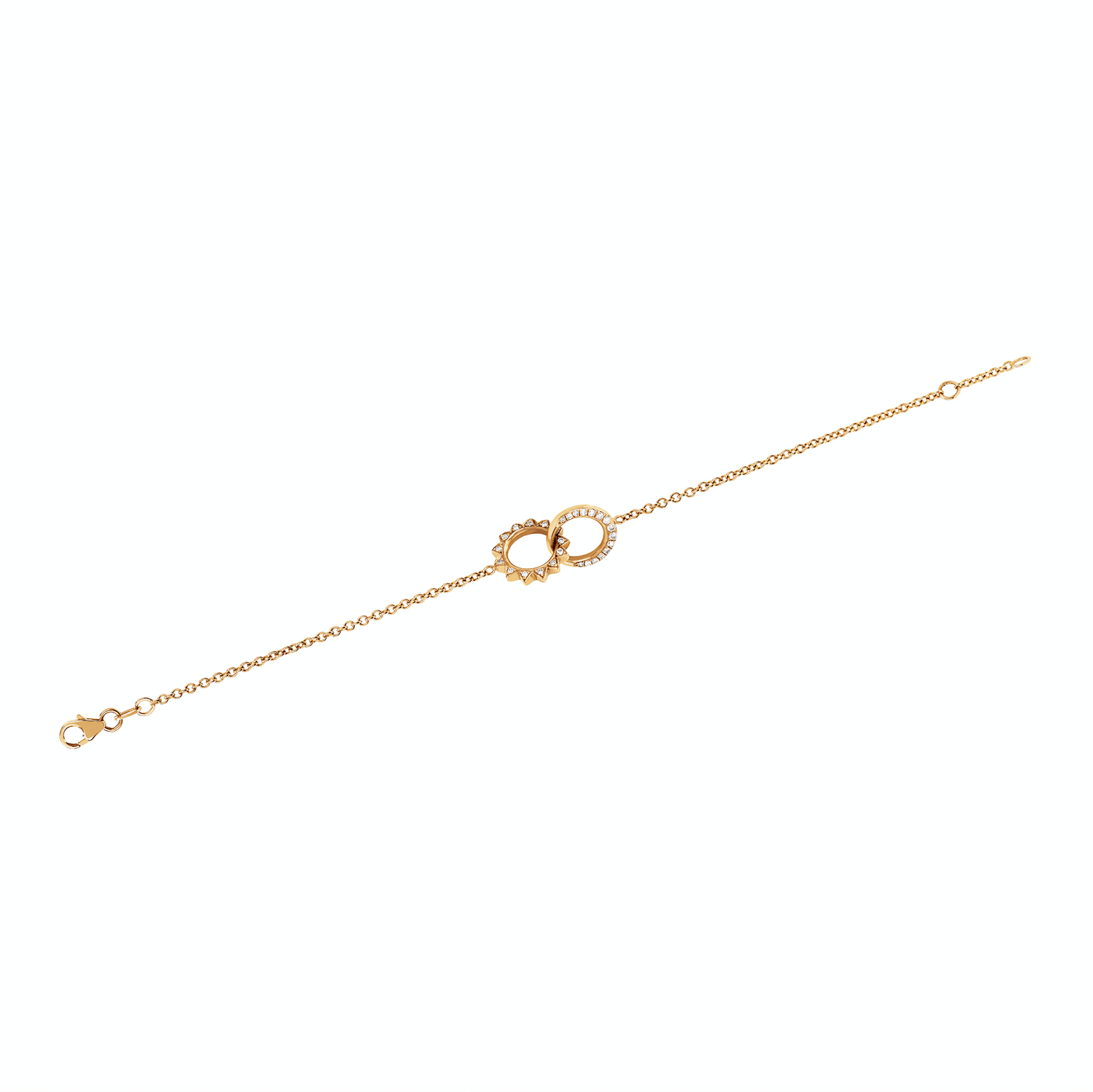 Pavé Diamond Interlocking Unity Bracelet    by Logan Hollowell Jewelry