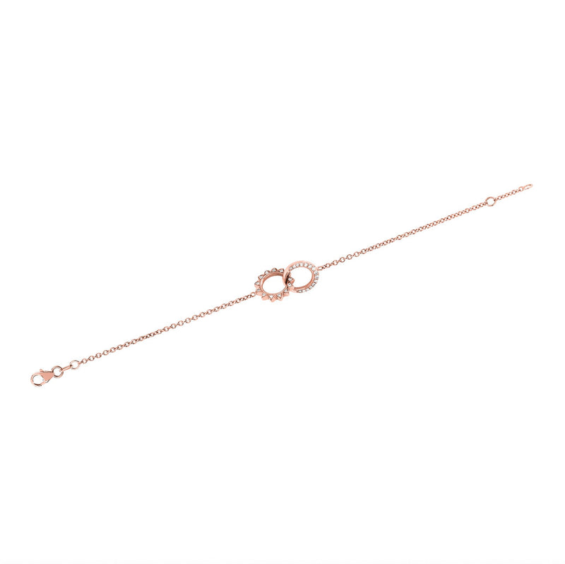 Pavé Diamond Interlocking Unity Bracelet    by Logan Hollowell Jewelry