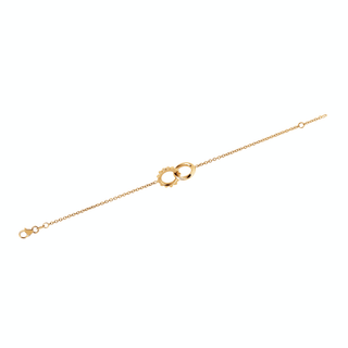 Interlocking Unity Solid Gold Bracelet    by Logan Hollowell Jewelry