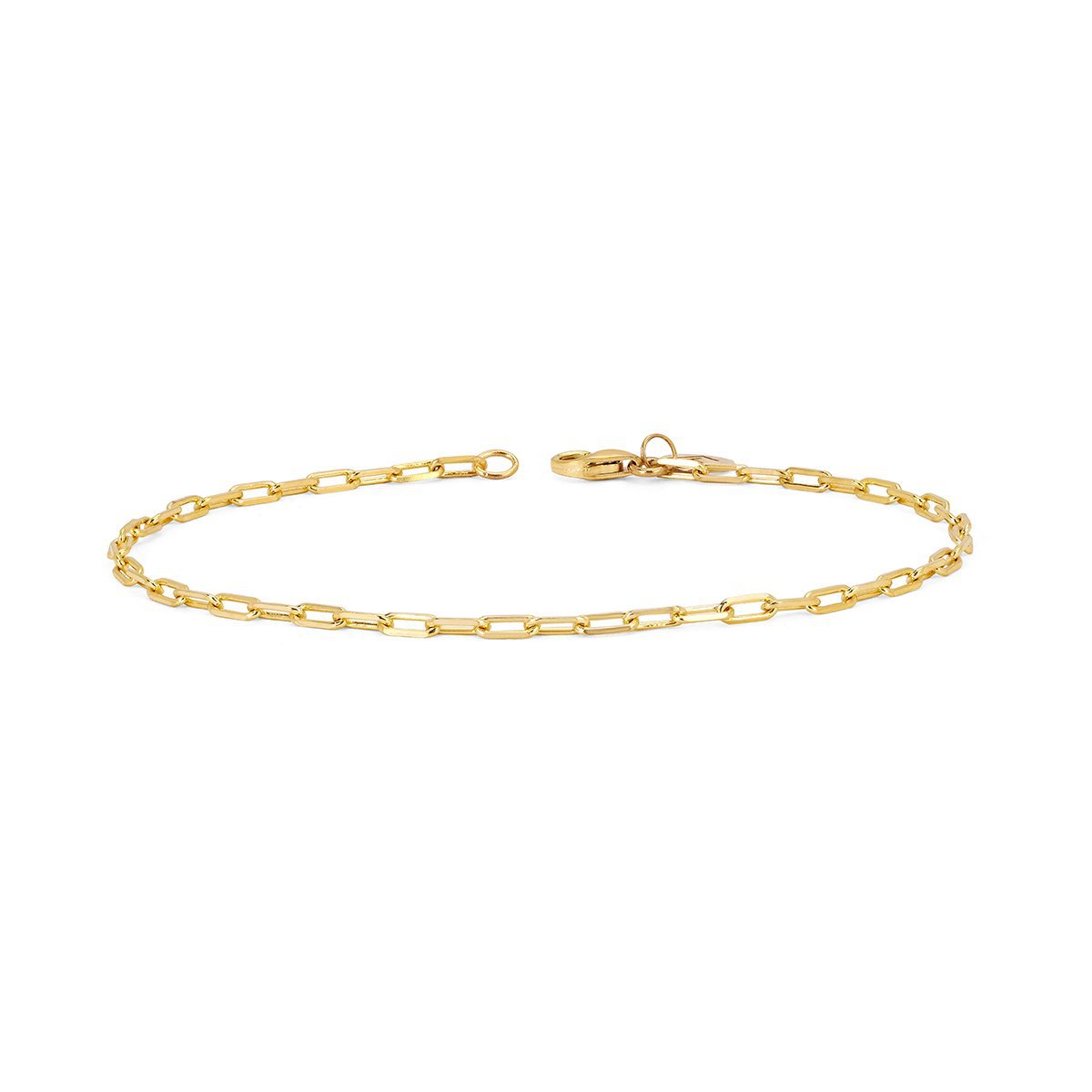 10K Yellow Gold Small Twisted Eight Link Bracelet – King Baby