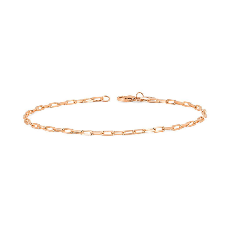 Petite Alchemy Link Bracelet Rose Gold 7" by Logan Hollowell Jewelry