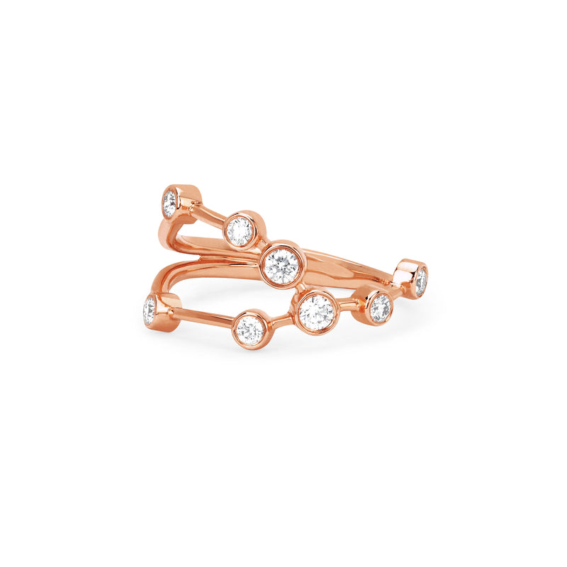 Taurus Constellation Ring Rose Gold 3 by Logan Hollowell Jewelry